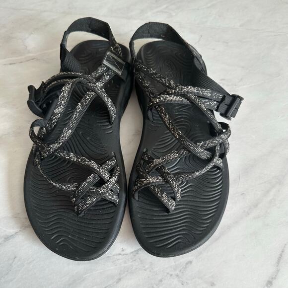 Chaco X2 Cushioned Sandal Women's sz 9 Black Dual Strap shoes hiking strappy - Picture 2 of 10